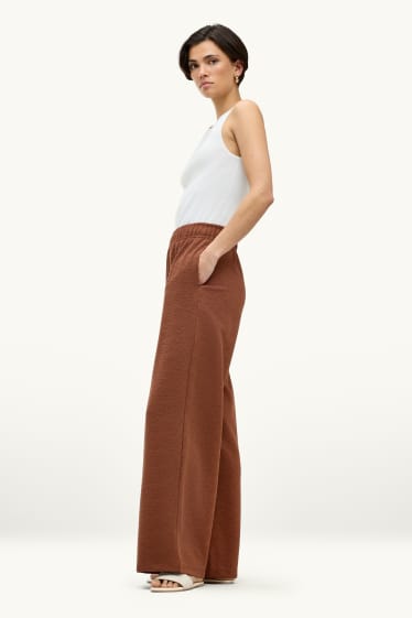 Dona - Pantalons de xandall - acanalats - blanc