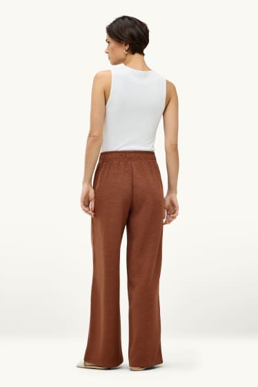 Dona - Pantalons de xandall - acanalats - blanc