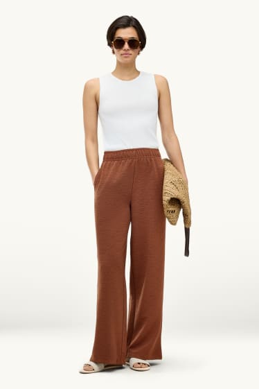 Dona - Pantalons de xandall - acanalats - blanc