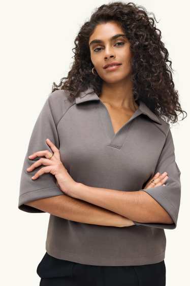 Dames - Sweatshirt - bruin