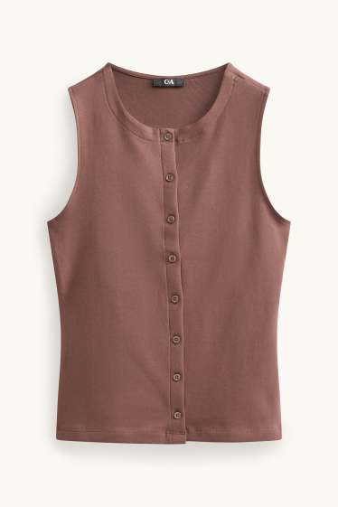 Damen - Top - braun