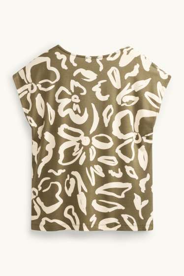 Damen - T-Shirt - Regular Fit  - khaki