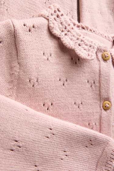 Neonate - Tutina in maglia neonati - rosa