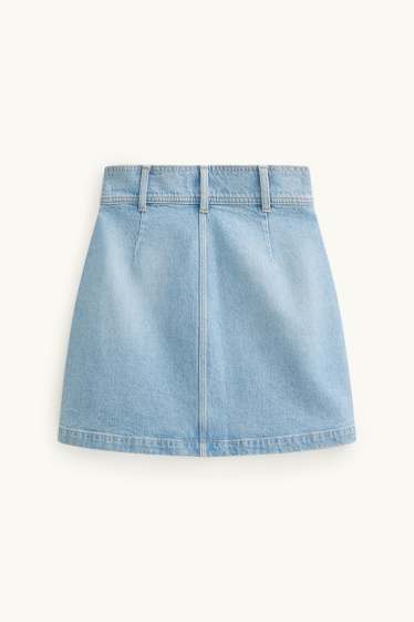 Dona - Faldilla texana - texà blau clar