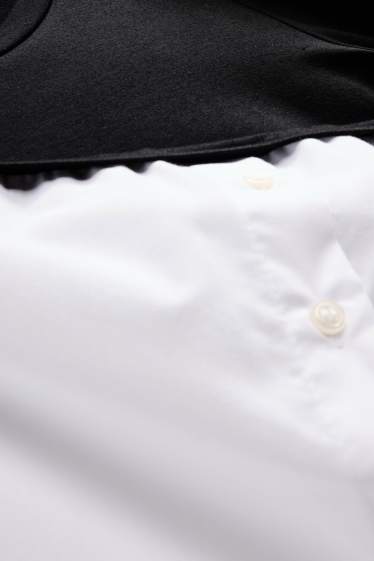 Women - Maternity T-shirt - 2-in-1 look - white / black