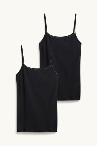 Women - Multipack of 2 - camisole - black