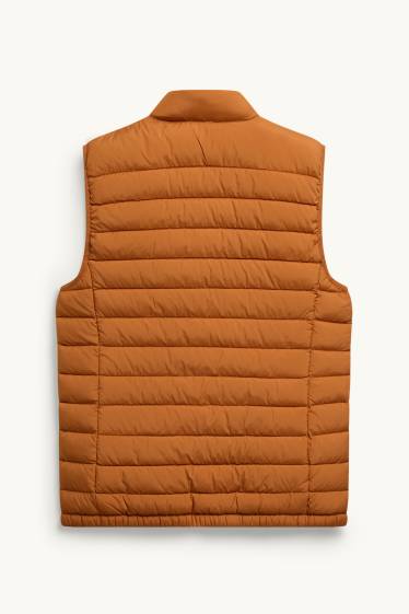 Uomo - Gilet trapuntato - arancione