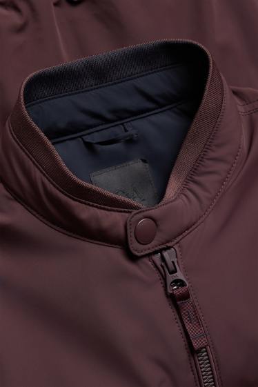 Herren - Bomberjacke - gefüttert - braun