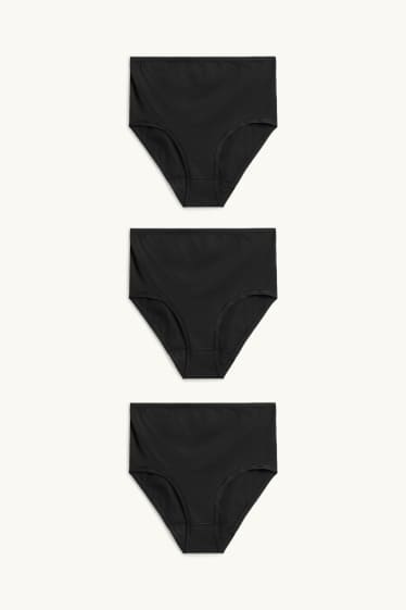 Damen - Multipack 3er - Umstands-Slip - schwarz