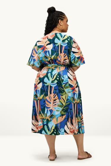 Mujer - Vestido de línea evasé - estampado - multicolor