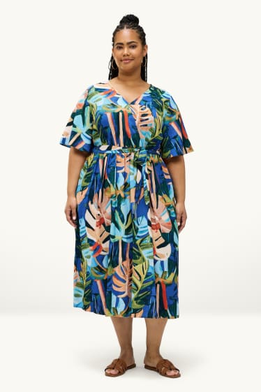Mujer - Vestido de línea evasé - estampado - multicolor