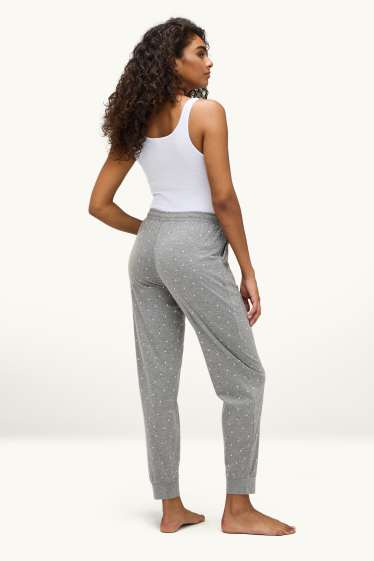 Dona - Pantalons de pijama - de piquets - gris clar