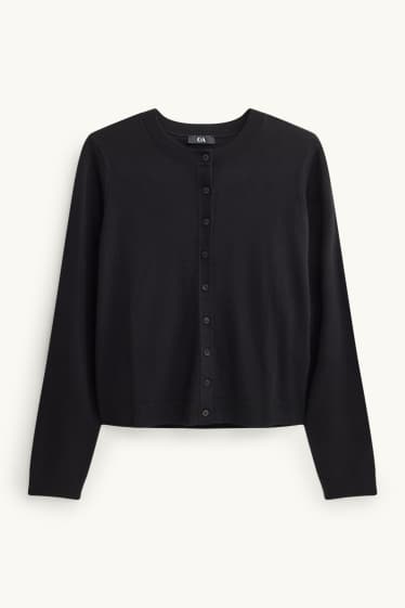 Damen - Strickjacke - schwarz
