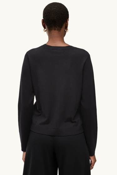 Damen - Strickjacke - schwarz
