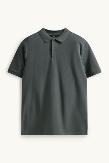Herren - Poloshirt - Regular Fit - dunkelgrau