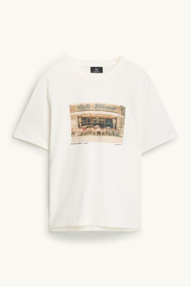 Home - Samarreta de mànigues curtes - relaxed fit - blanc