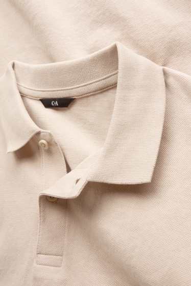 Men - Polo shirt - regular fit - beige