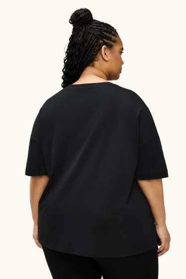 Mujer - Camiseta - relaxed fit - negro