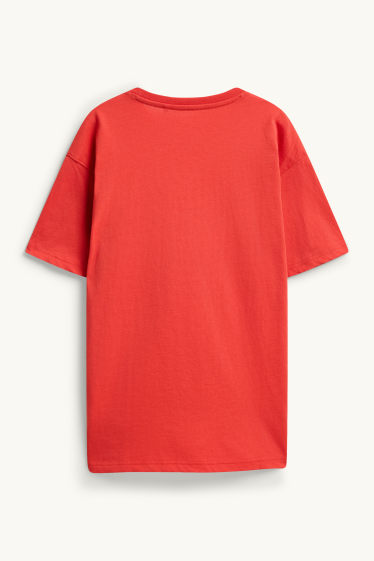 Kinderen: jongens - Graffiti - T-shirt - rood
