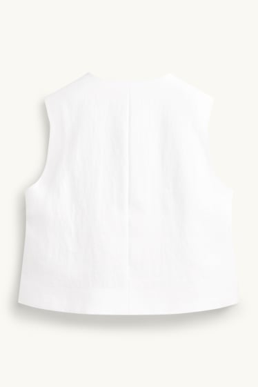 Femmes - Gilet - blanc