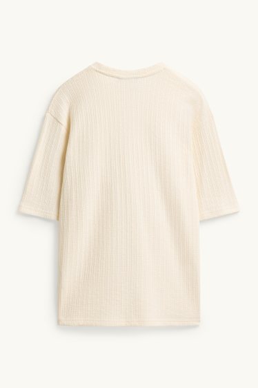 Men - T-shirt - creme