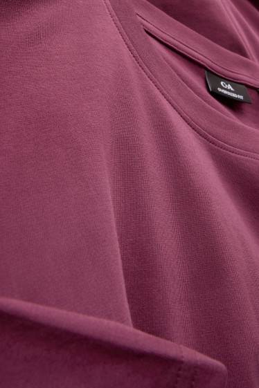 Heren - T-shirt - oversized - paars