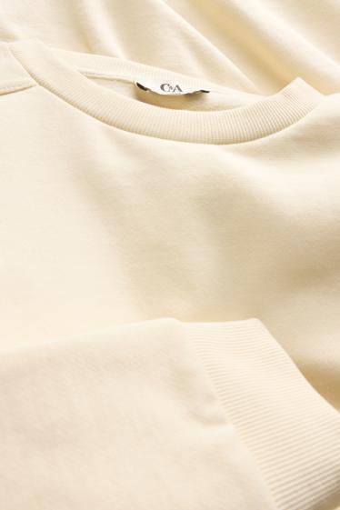 Women - Sweatshirt - light beige