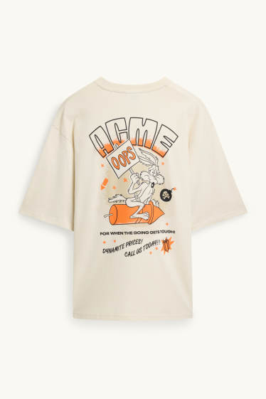 Herren - T-Shirt - Oversized - Looney Tunes - beige