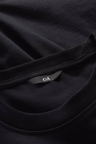 Men - T-shirt - regular fit - black