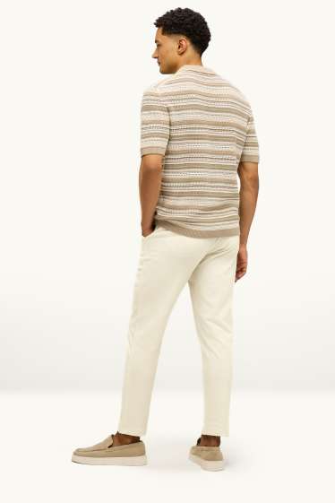 Herren - Jogginghose - cremefarben