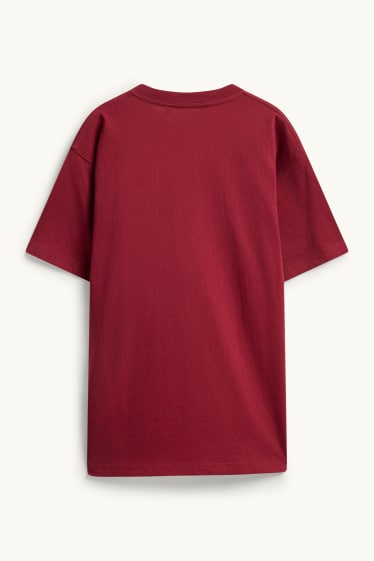 Kinderen: jongens - Tijger - T-shirt - rood