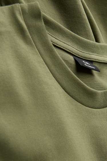 Heren - T-shirt - relaxed fit - groen
