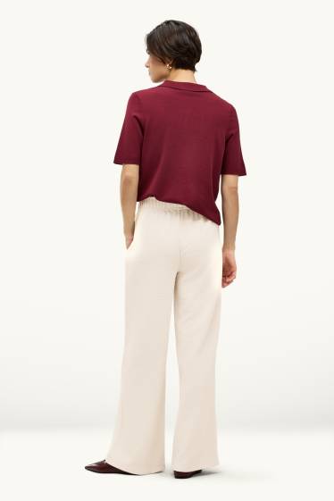 Dona - Pantalons de xandall - acanalats - blanc trencat