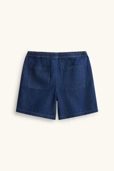 Hommes - Short en jean - jean bleu foncé