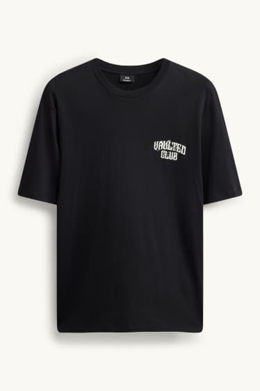 Herren - T-Shirt - Relaxed Fit - schwarz