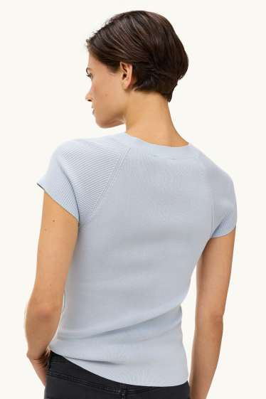 Donna - Maglione - a maniche corte - nero