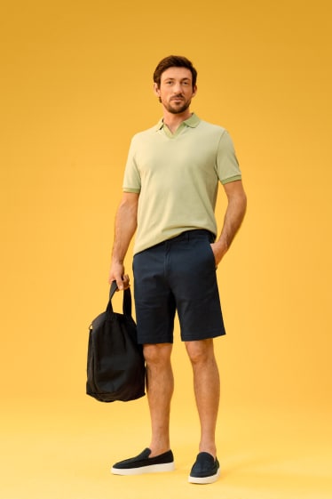 Herren - Poloshirt - Regular Fit - hellgelb