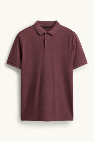 Men - Polo shirt - regular fit - red