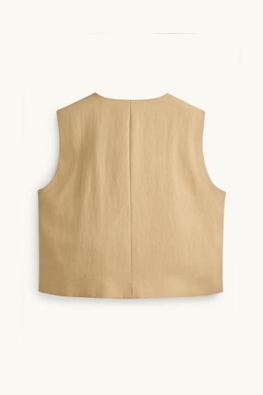 Femmes - Gilet - beige