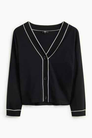 Damen - Strickjacke - schwarz