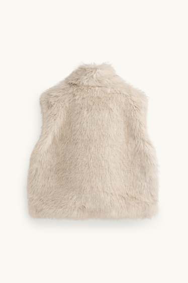 Donna - Giubbino in finto montone - beige