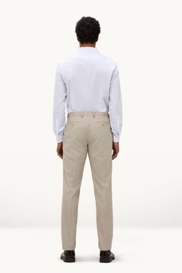 Heren - Broek uit het combi-systeem - regular fit - beige