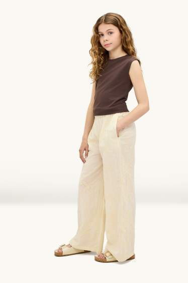 Nena - Pantalons de tela - beix