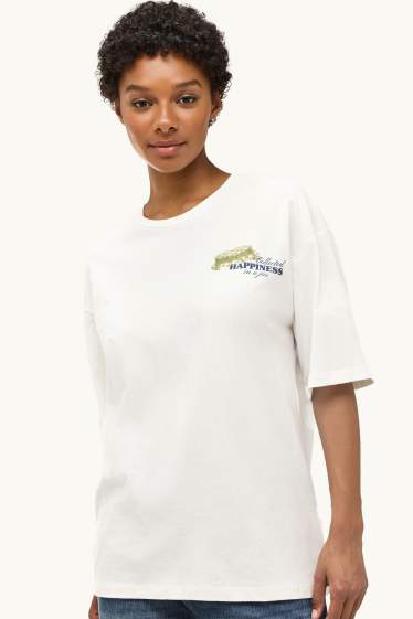 Dames - T-shirt - wit