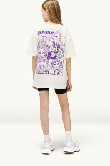 Children Girls - Outfit - purple / white