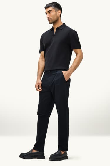 Hommes - Chino - tapered fit - noir