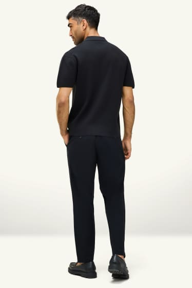 Hommes - Chino - tapered fit - noir