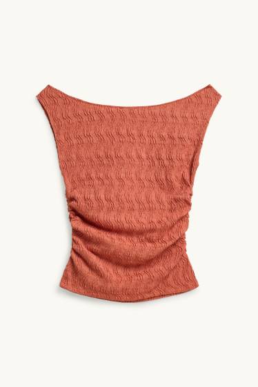 Femmes - Haut - orange