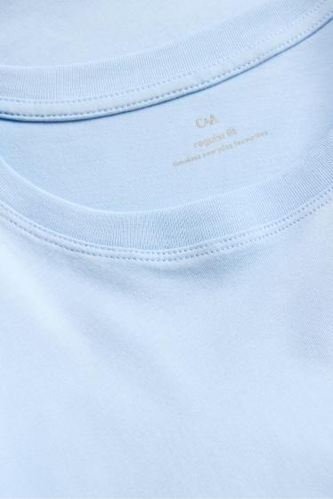 Damen - T-Shirt - Regular Fit - hellblau