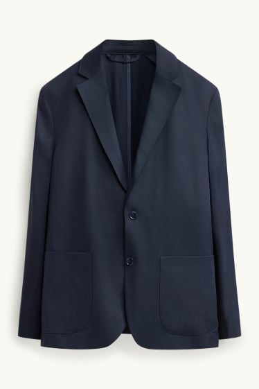 Herren - Baukasten-Lyocell-Sakko - Relaxed Fit - dunkelblau